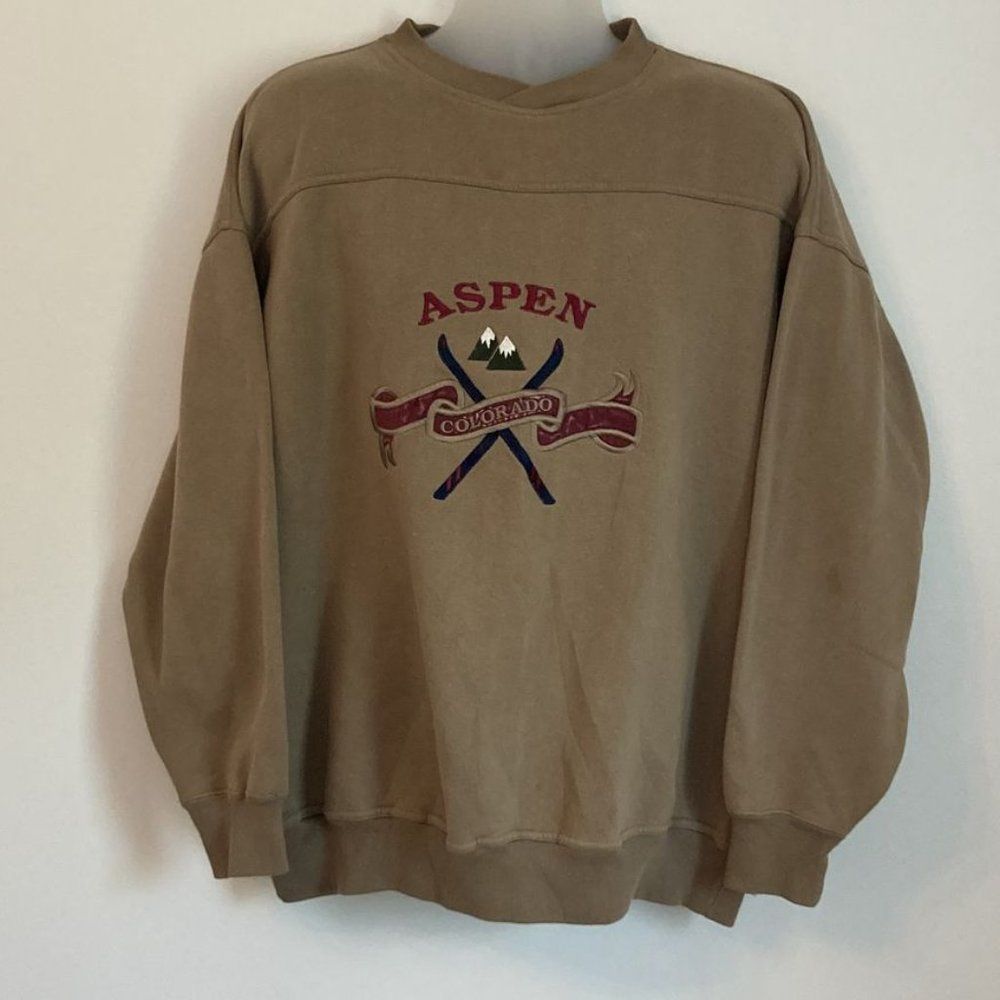 Vintage Crable Sportswear Aspen Colorado Crewneck Sweatshirt Size XL